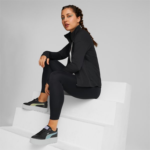 Active Woven Women's Tracksuit, Puma Black, extralarge-IND