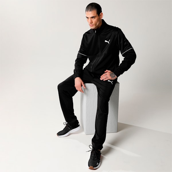 Knitted Men's Tracksuit, Puma Black, extralarge-IND