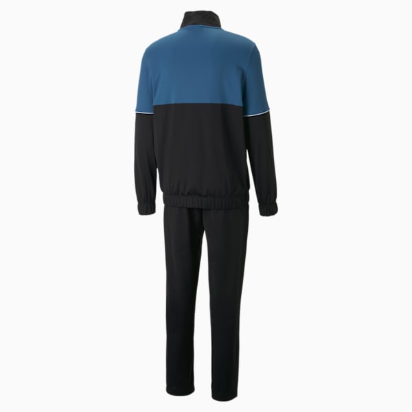 Knitted Men's Tracksuit, Lake Blue, extralarge-IND