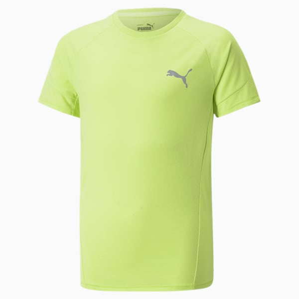 Evostripe Slim Fit T-Shirt Youth, Light Lime, extralarge-IND