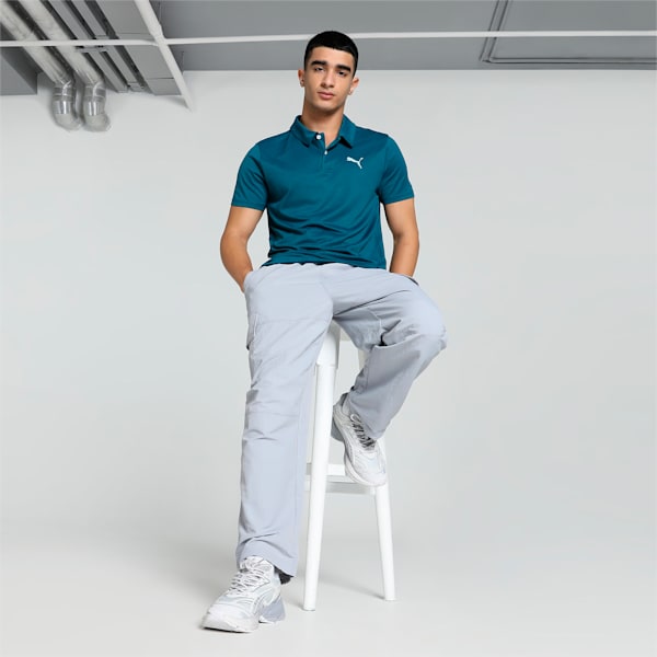 All in Men's Training Polo T-shirt, Ocean Tropic, extralarge-IND