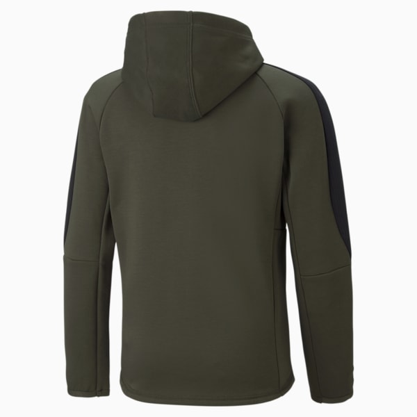 EVOSTRIPE Full-Zip Youth Regular Fit Jacket, Forest Night, extralarge-IND