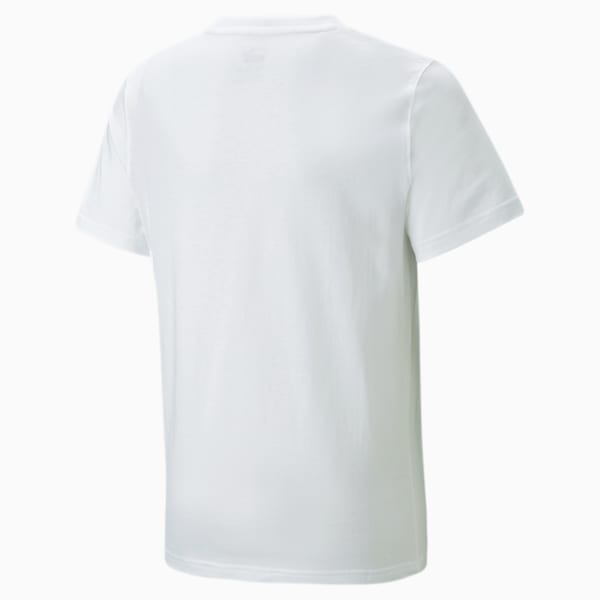 PUMA Power Logo Tee Big Kids, Puma White, extralarge