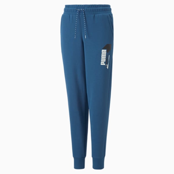 Alpha Sweatpants Youth Regular Fit, Lake Blue, extralarge-IND
