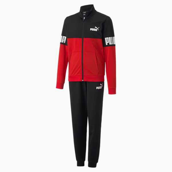 Puma red and black tracksuit new arrivals
