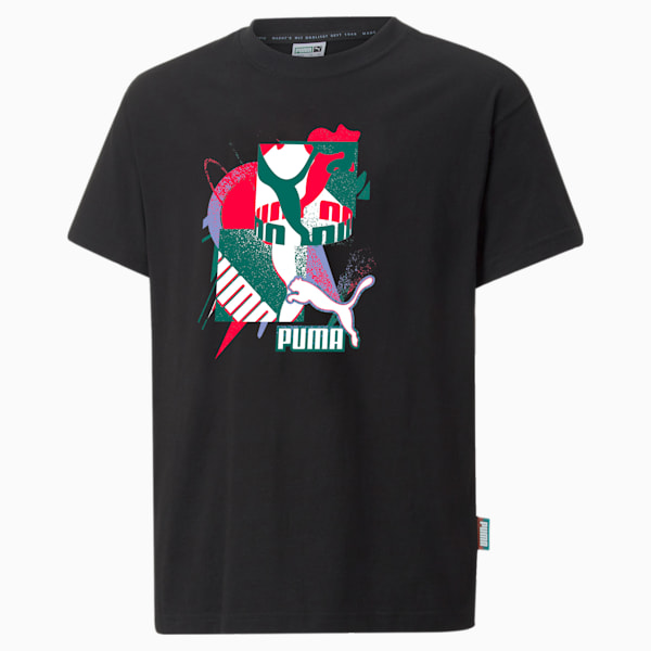 Fandom Relaxed Fit T-Shirt Youth, Puma Black, extralarge-IND
