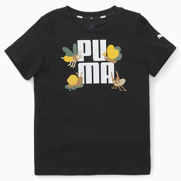 Small World T-Shirt Kids, Puma Black, extralarge-AUS
