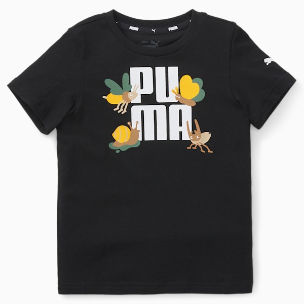 Small World T-Shirt Kids, Puma Black, extralarge-IND