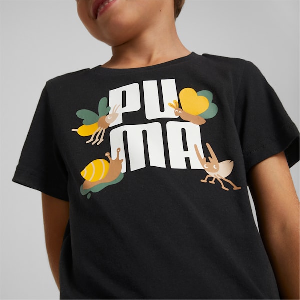 Small World T-Shirt Kids, Puma Black, extralarge-IND