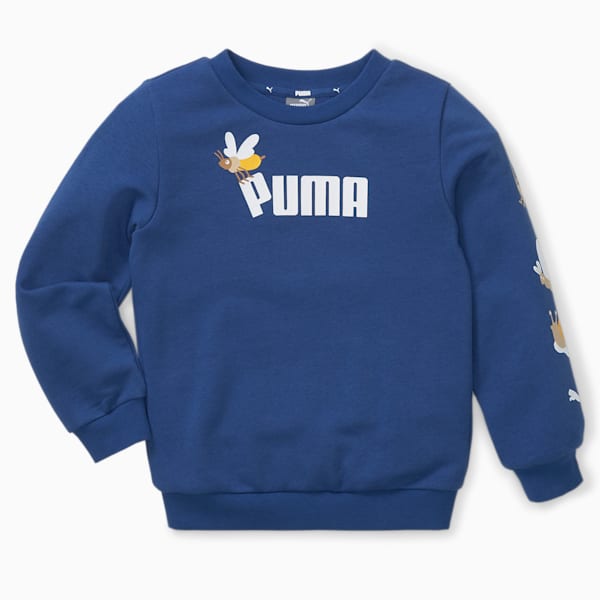 Small World Crew Neck Sweatshirt Kids, Blazing Blue, extralarge-IND