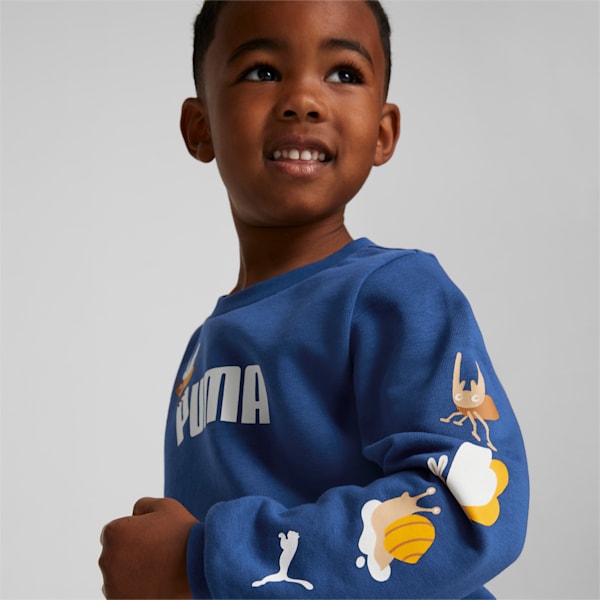 Small World Crew Neck Sweatshirt Kids, Blazing Blue, extralarge-IND