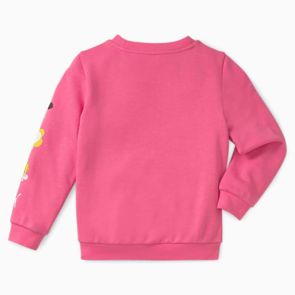 Small World Crew Neck Little Kids' Sweatshirt, Sunset Pink, extralarge