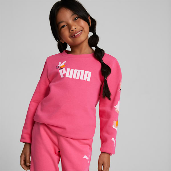 Small World Crew Neck Little Kids Sweatshirt PUMA