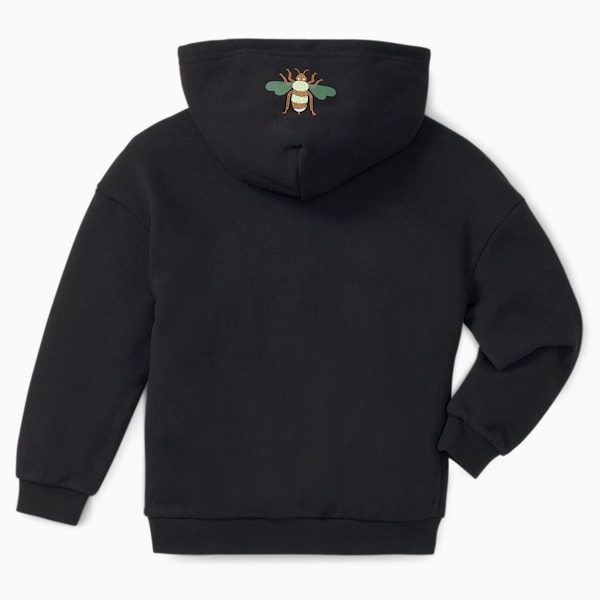 Sudadera con capucha Small World para niños, Puma Black, extralarge