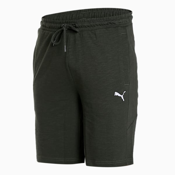 Slub Men's Shorts, Dark Olive, extralarge-IND