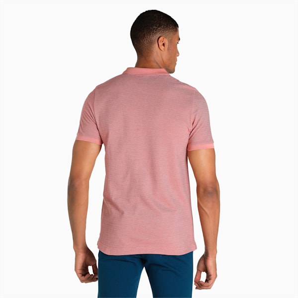 Jacquard 3T Men's Slim Fit Polo, Rosette, extralarge-IND