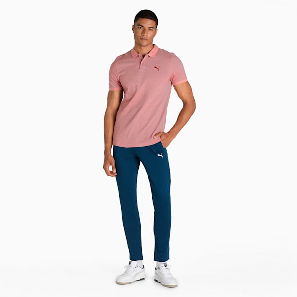 Jacquard 3T Men's Slim Fit Polo, Rosette, extralarge-IND