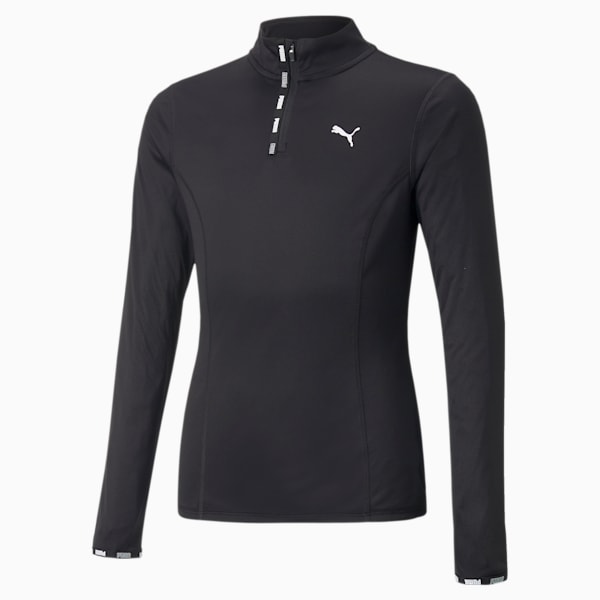 Strong Quarter-Zip Tee Youth, Puma Black