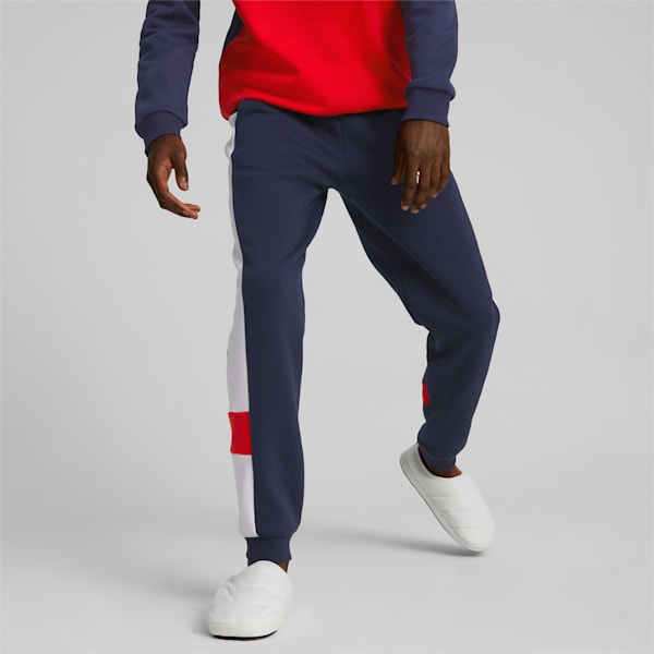 Essentials+ Colorblock Men's Sweatpants, Peacoat, extralarge