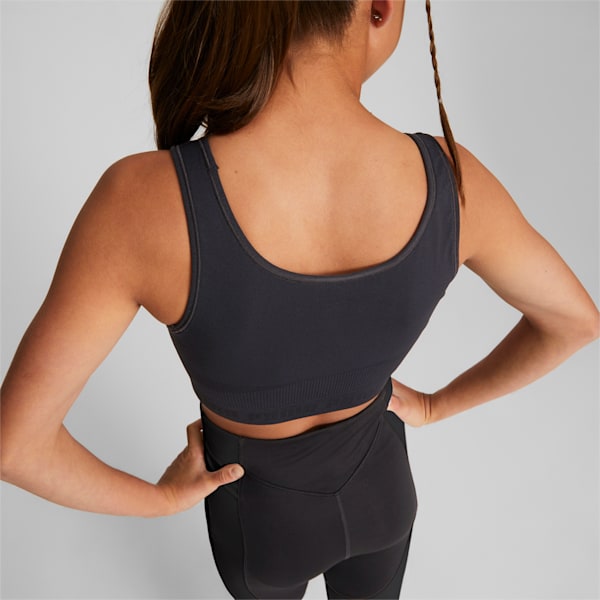Seamless Bra Youth, Puma Black, extralarge-GBR