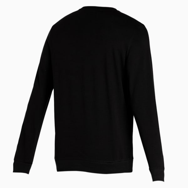 PUMA Graphic Crew Men's Regular Fit Sweat Shirt, Puma Black, extralarge-IND