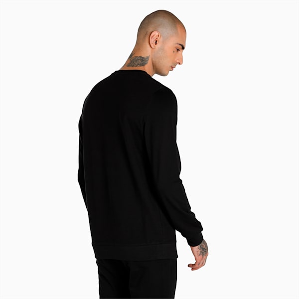 PUMA Graphic Crew Men's Regular Fit Sweat Shirt, Puma Black, extralarge-IND