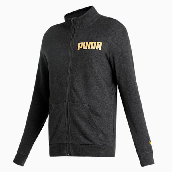 PUMA Graphic Men's Sweat Shirt, Dark Gray Heather