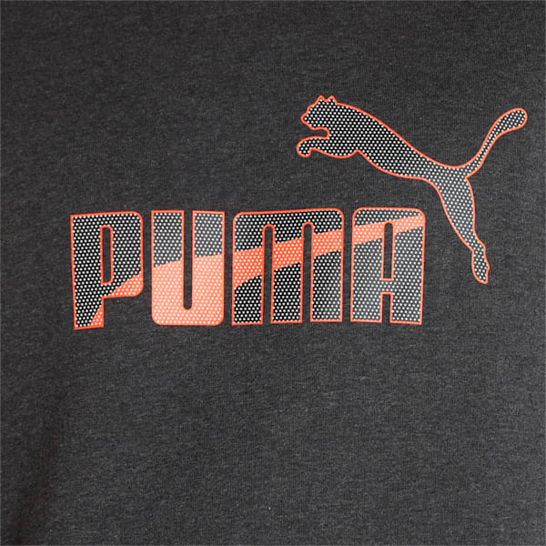 PUMA Graphic Crew Men's Sweat Shirt, Dark Gray Heather