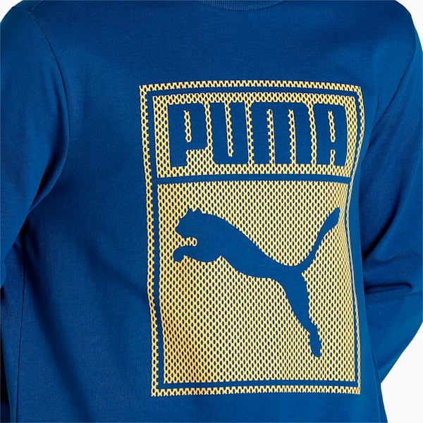 Graphic Men's Regular Fit Sweatshirt, Blazing Blue, extralarge-IND