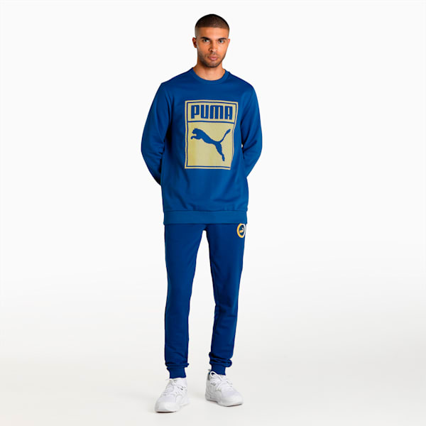 Graphic Men's Regular Fit Sweatshirt, Blazing Blue, extralarge-IND