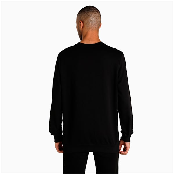 Graphic Men's Regular Fit Sweatshirt, Puma Black, extralarge-IND