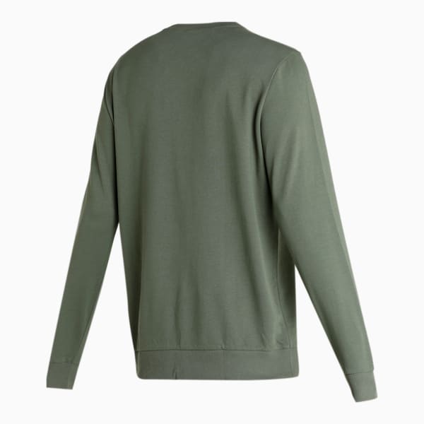 PUMA Graphic Crew-Neck Men's Regular Fit Sweat Shirt, Thyme, extralarge-IND