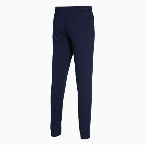 Knitted Men's Slim Fit Sweat Pants, Peacoat, extralarge-IND