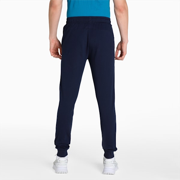Knitted Men's Slim Fit Sweat Pants, Peacoat, extralarge-IND