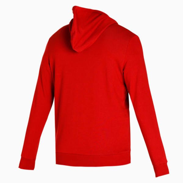 Graphic Men's Regular Fit Hoodie, Red Dahlia, extralarge-IND
