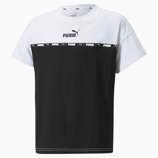 PUMA Power Tape T-Shirt Youth, Puma White