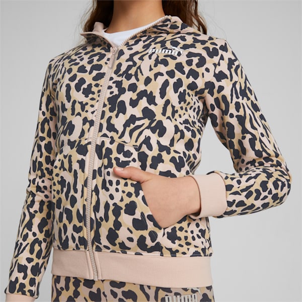 Leopard print puma hoodie clearance