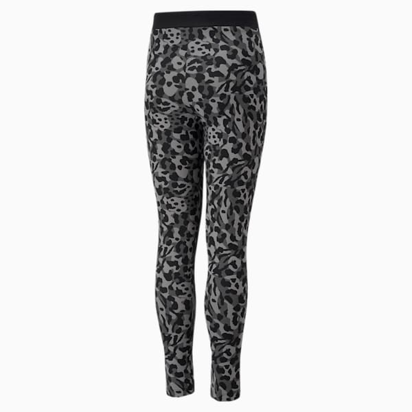 Alpha Printed Leggings Youth, Puma Black, extralarge-IND
