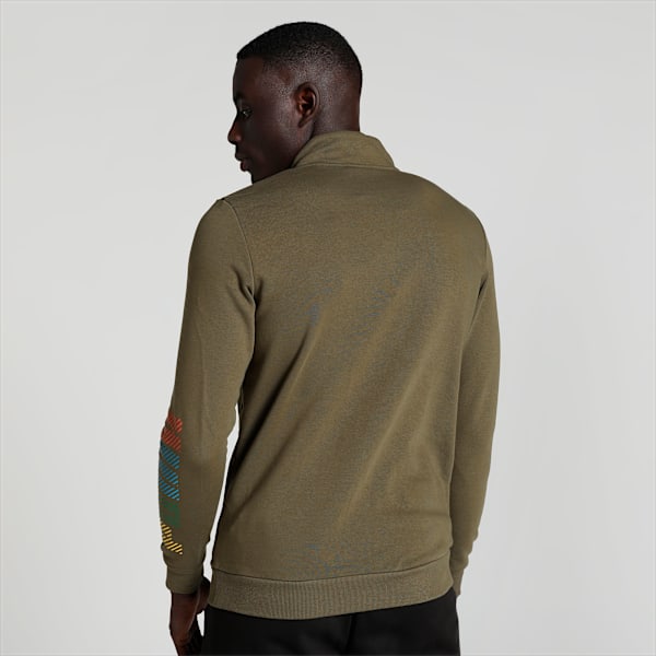 Knitted Men's Slim Fit Jacket, Grape Leaf, extralarge-IND