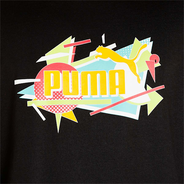 PUMA Graphic Crew Men's Regular Fit Sweat Shirt, Puma Black, extralarge-IND