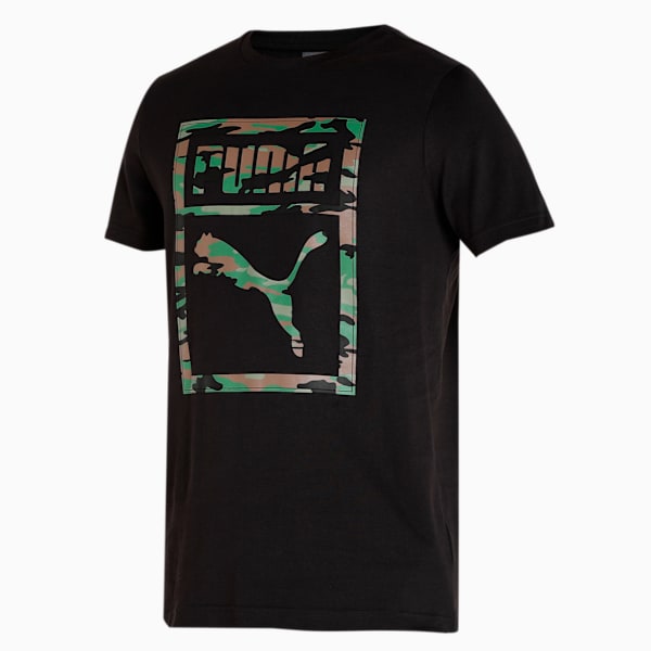 Camo Box Men's Slim Fit T-Shirt, Puma Black, extralarge-IND