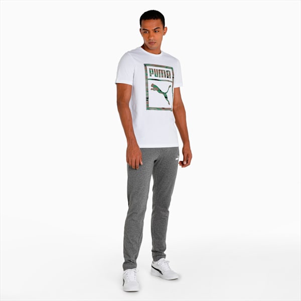 Camo Box Men's Slim Fit T-Shirt, Puma White, extralarge-IND