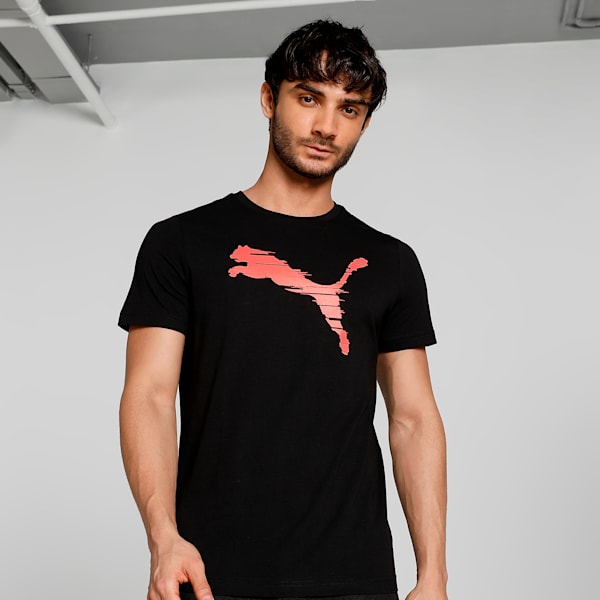 Shaded Cat Men's Slim Fit T-Shirt, PUMA Black-grenadine, extralarge-IND