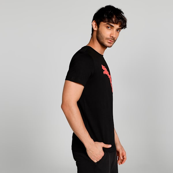 Shaded Cat Men's Slim Fit T-Shirt, PUMA Black-grenadine, extralarge-IND