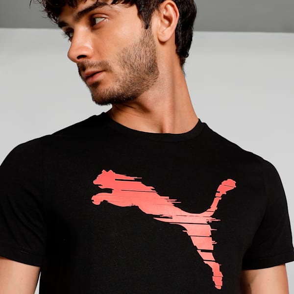 Shaded Cat Men's Slim Fit T-Shirt, PUMA Black-grenadine, extralarge-IND