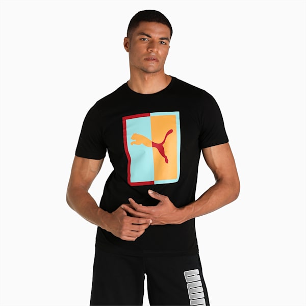 Ms Graphic Men's T-Shirt II, Puma Black