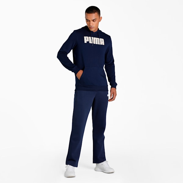 Graphic Men's Regular Fit Hoodie, Peacoat, extralarge-IND