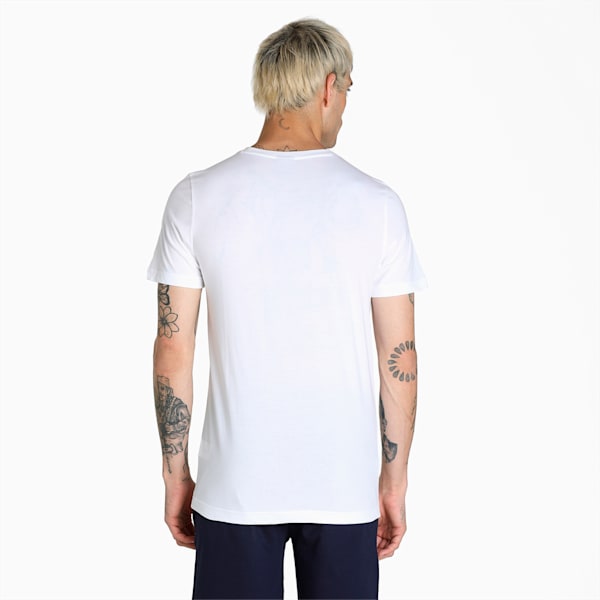 PUMA Graphic Men's Slim Fit T-Shirt, Puma White, extralarge-IND