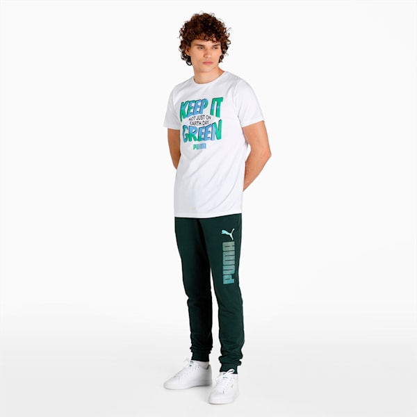 PUMA Graphic Men's Slim Fit Pants, Green Gables, extralarge-IND