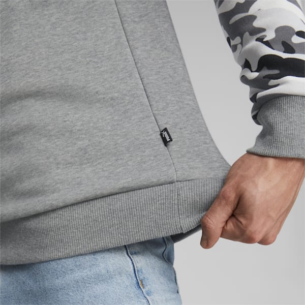 Camo Men's Regular Fit Crew-Neck Sweatshirt, Puma Black, extralarge-IND